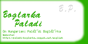 boglarka paladi business card